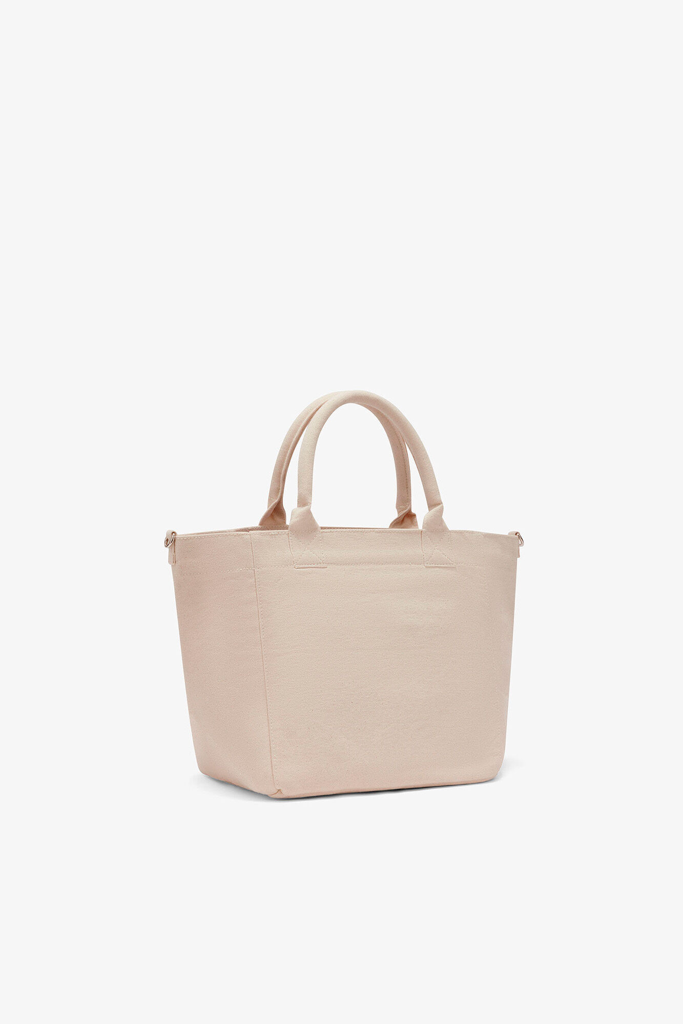 Small Easy Pony Printed Shopper, Recycled Cotton, in colour Egret - 2 - GANNI