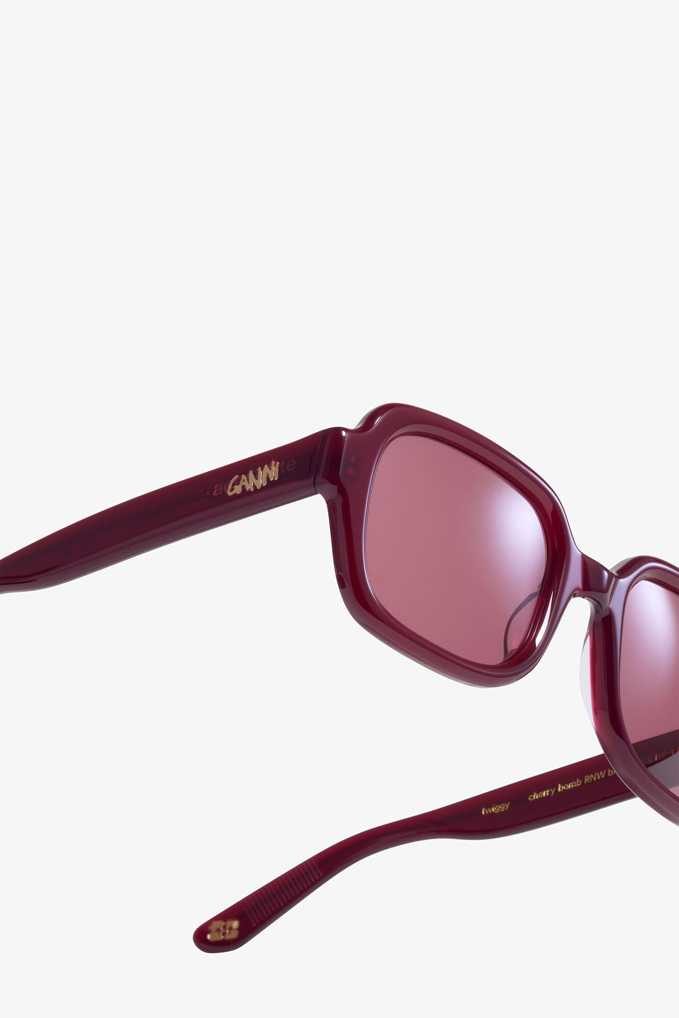 GANNI x Ace & Tate Port Royale Twiggy Sunglasses, Acetate, in colour Port Royale - 4 - GANNI