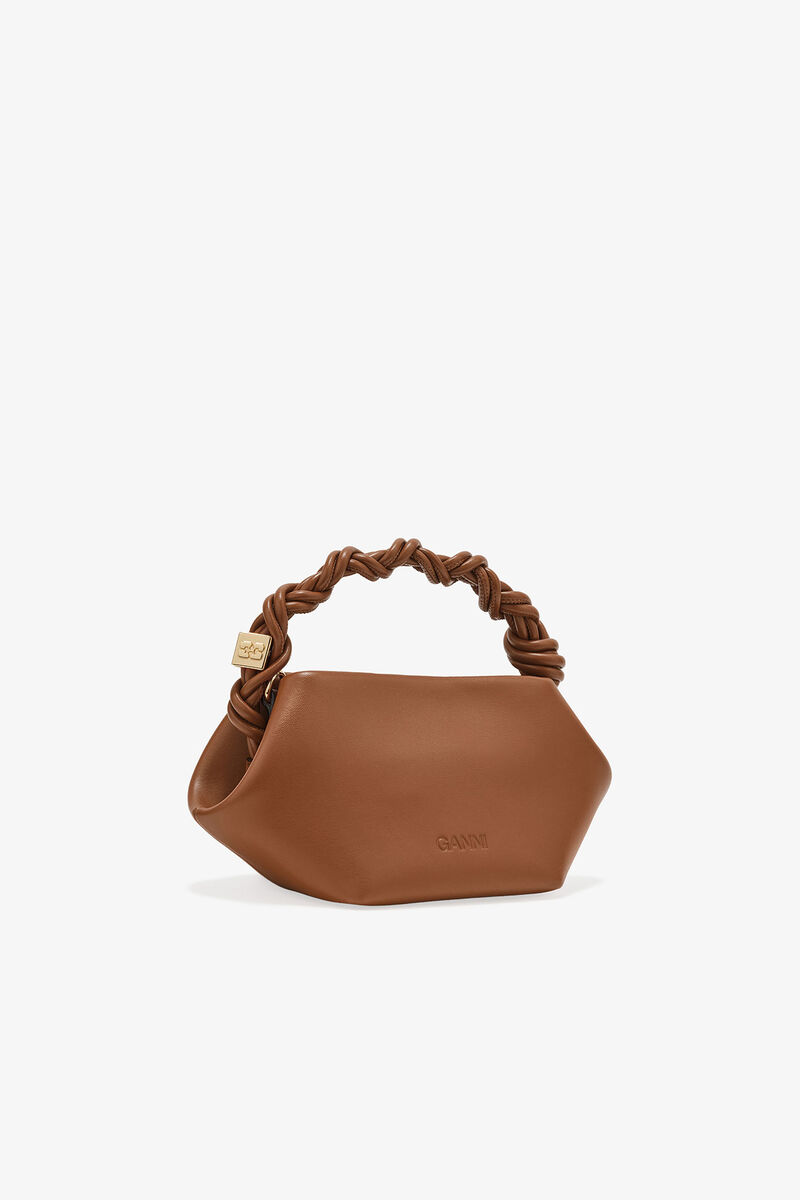 Caramel Mini GANNI Bou Bag, Polyester, in colour Caramel Café - 2 - GANNI