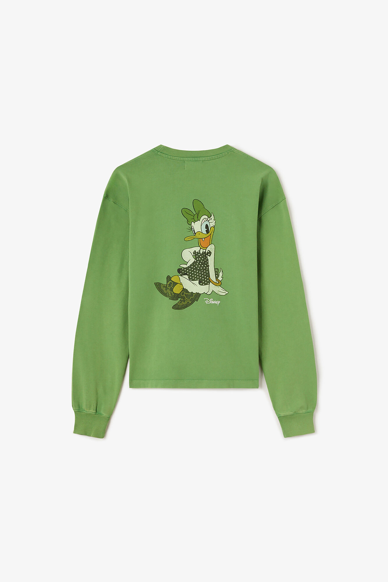 Daisy Duck Green Long-sleeve T-shirt | GANNI US