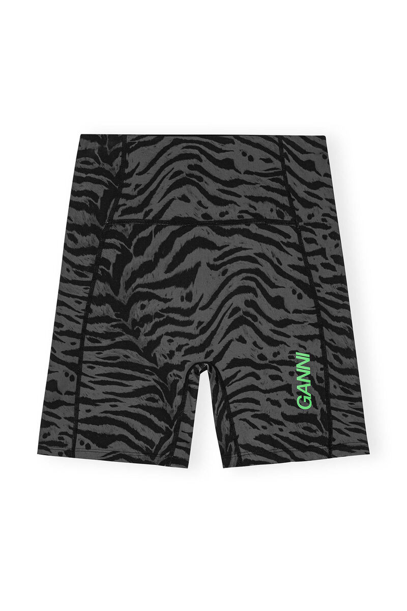 Active Ultra High Waist Shorts, Recycled Nylon, in colour Phantom - 1 - GANNI