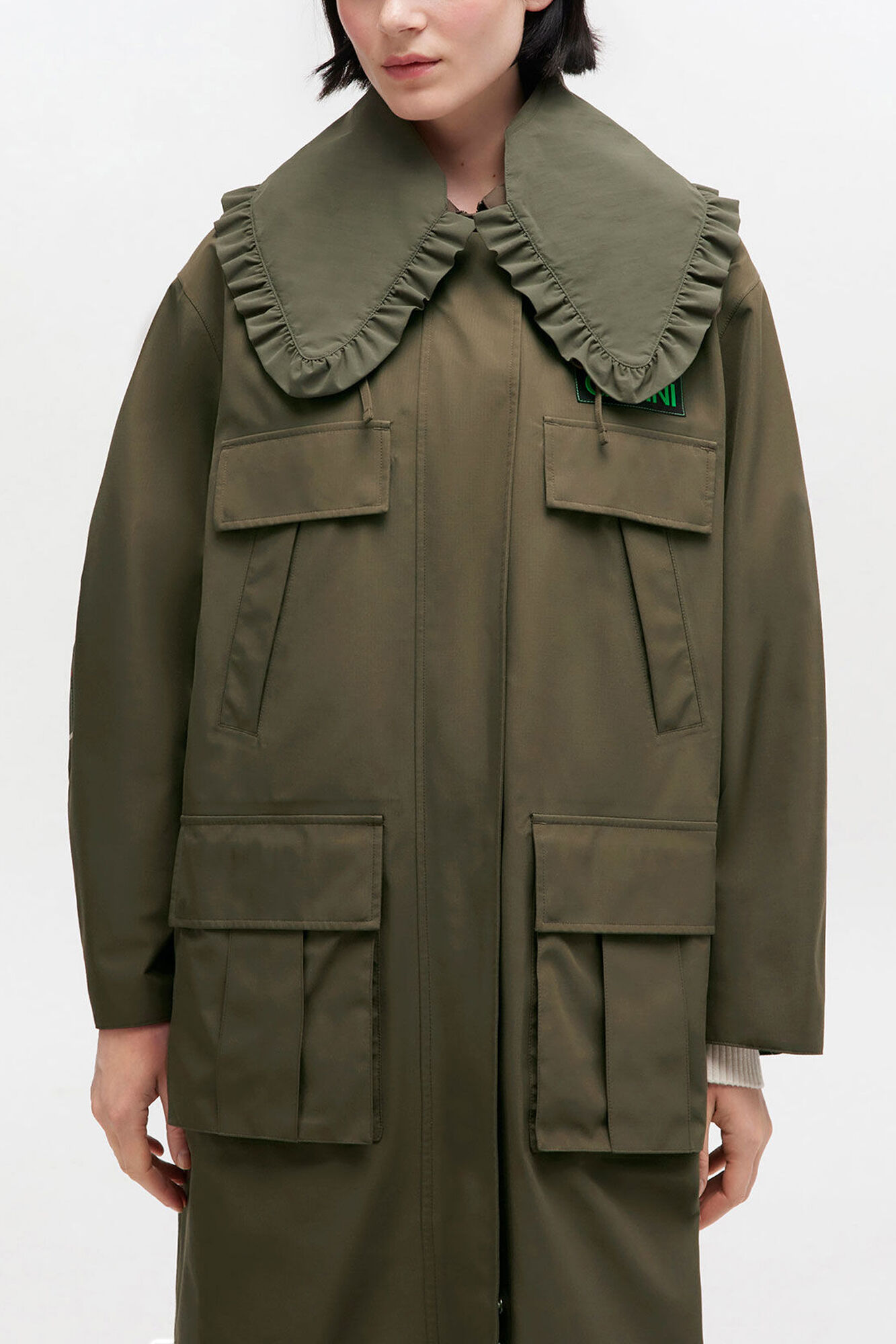 【完売品】Gajess Gran Coat サイズ36 カーキ g-lab Women Winter Coat GRACE | weatherproof with trans-seasonal 2