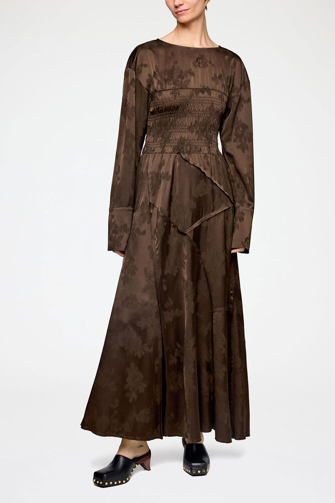 Dress in Brown Satin, Demitasse