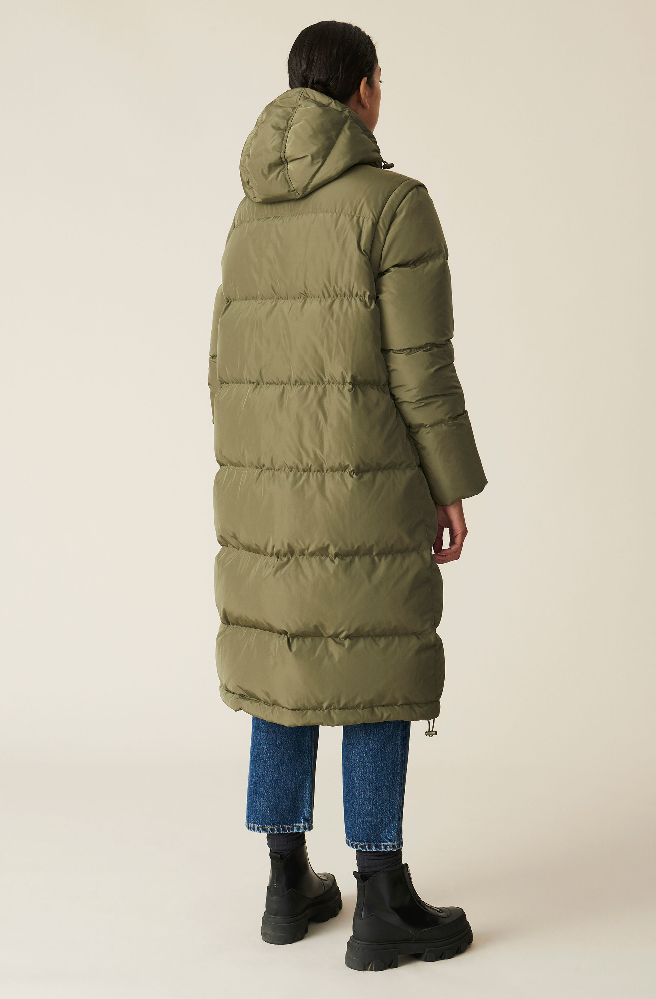 tech down jacket ganni