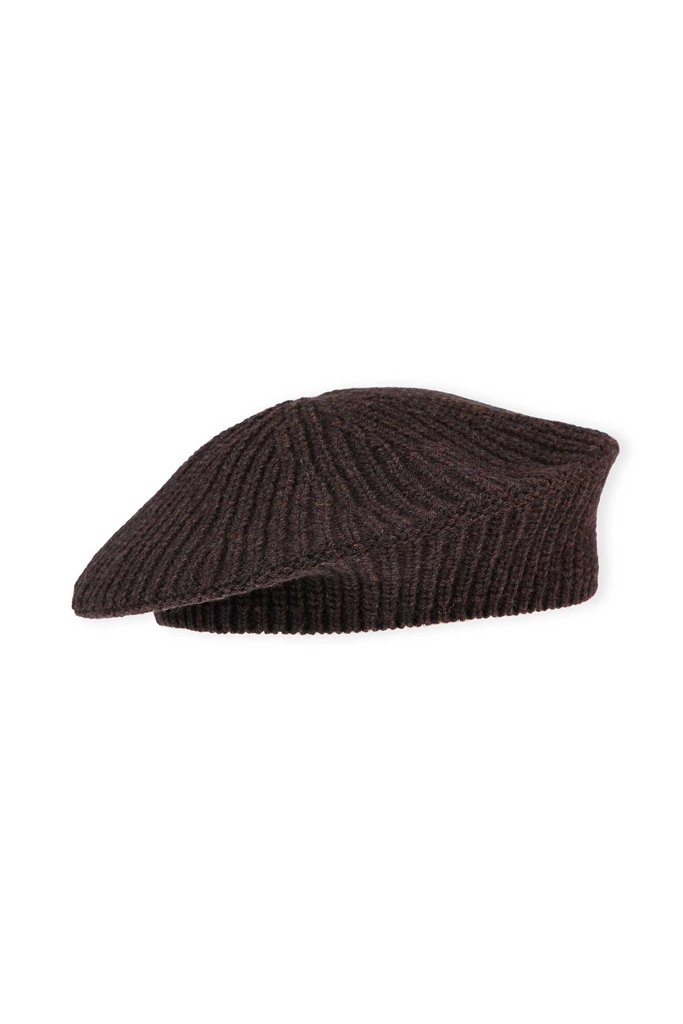 Rib Knit Acc Beret Ganni Ro