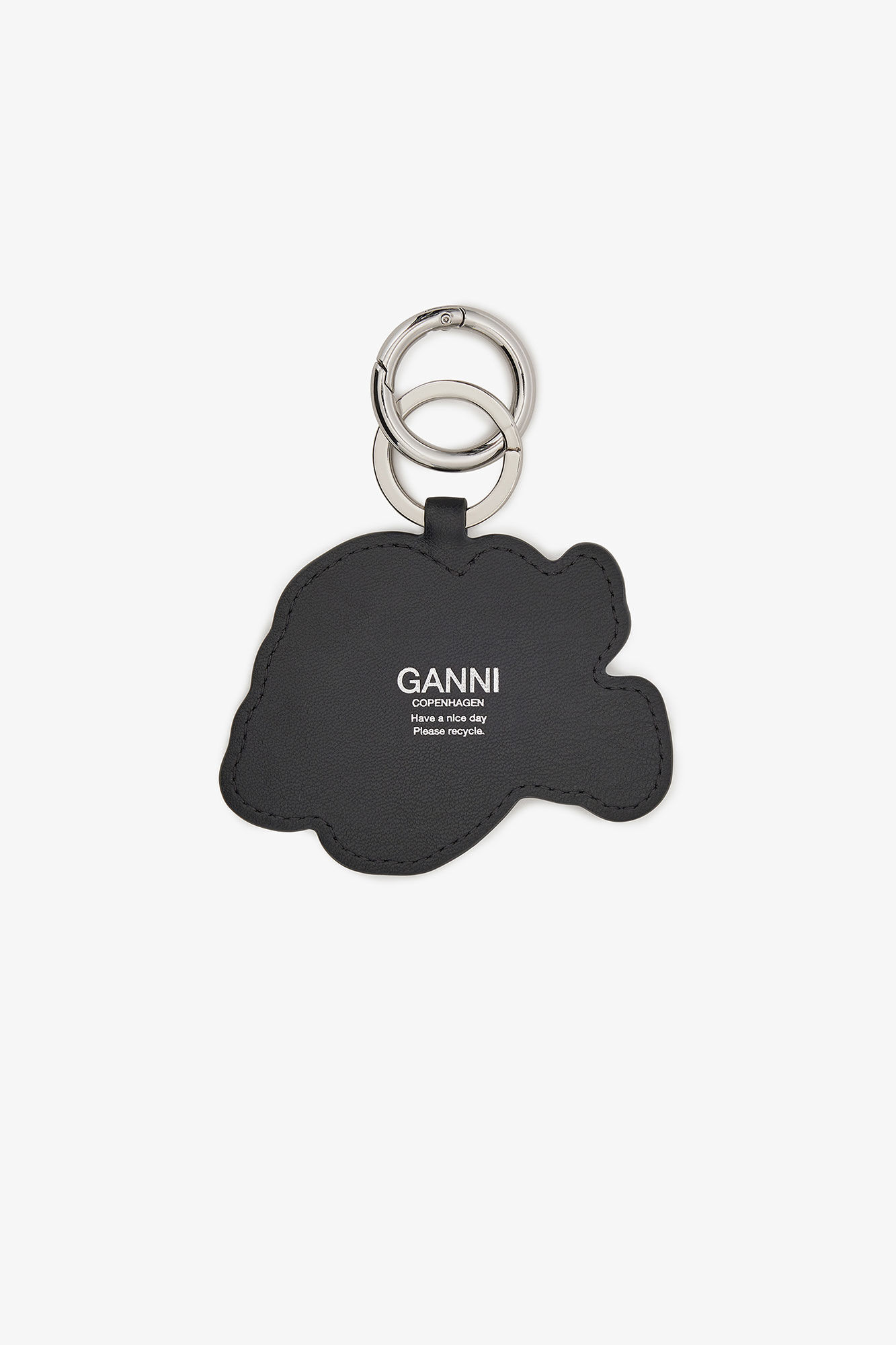 Blue Puppy Keyring, Polyester, in colour Baby Blue - 2 - GANNI