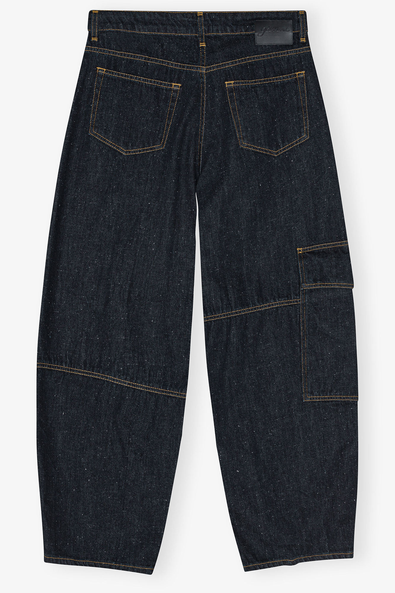 Neppy Carpenter Jeans, Cotton, in colour Dark Blue Stone - 2 - GANNI