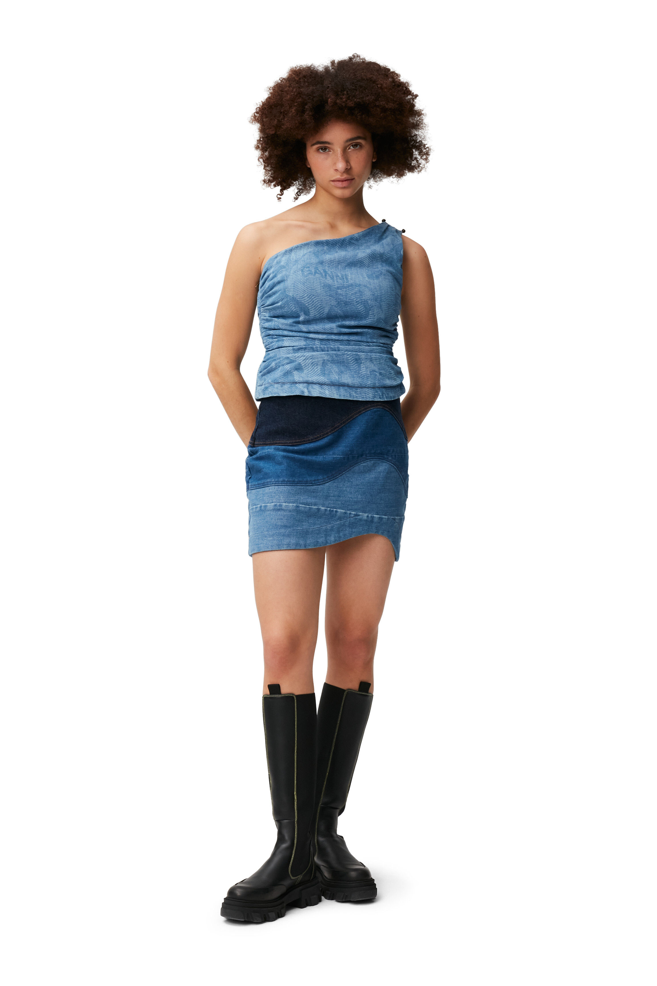 Light Denim Light Printed Laser Denim 