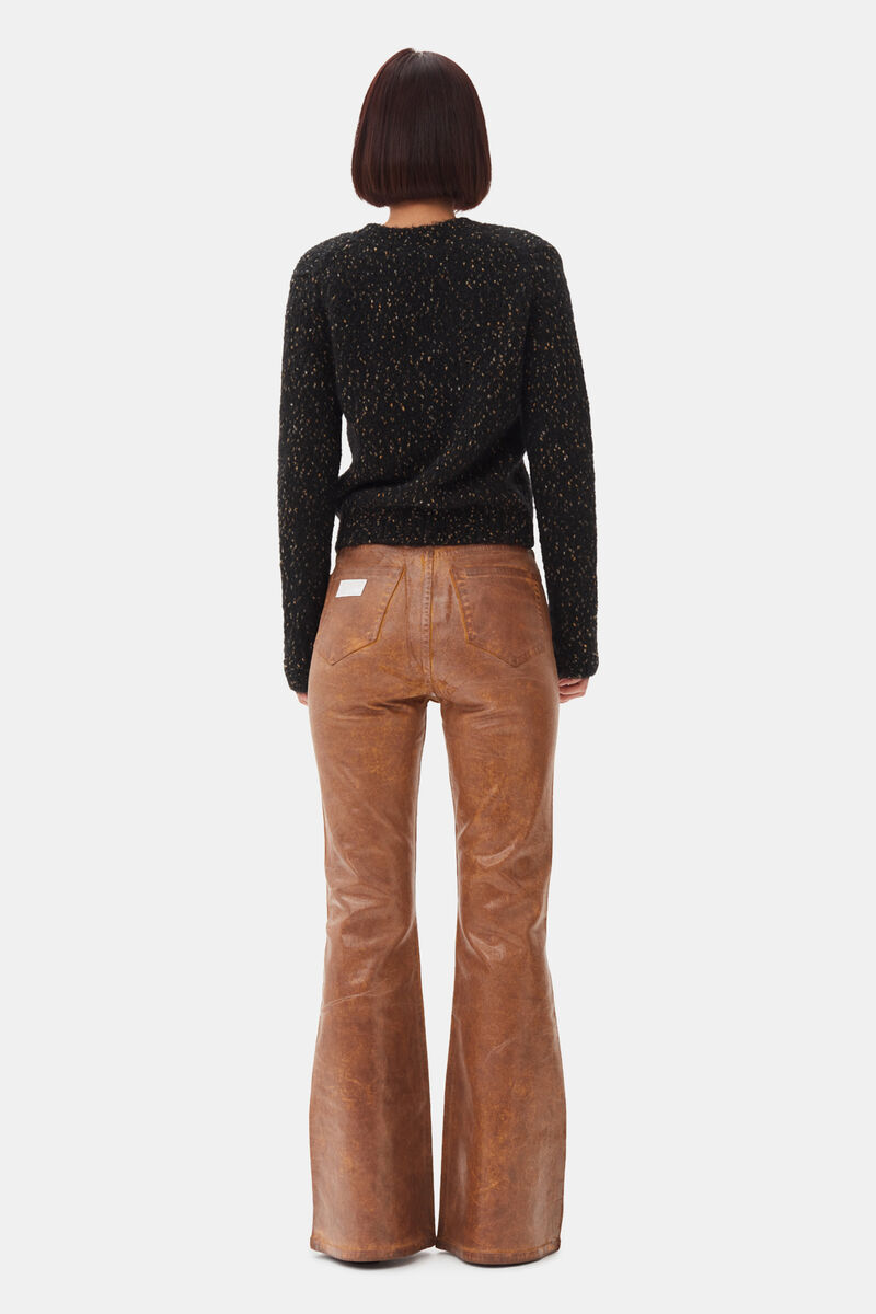 Black Jumper, Alpaca, in colour Black - 4 - GANNI