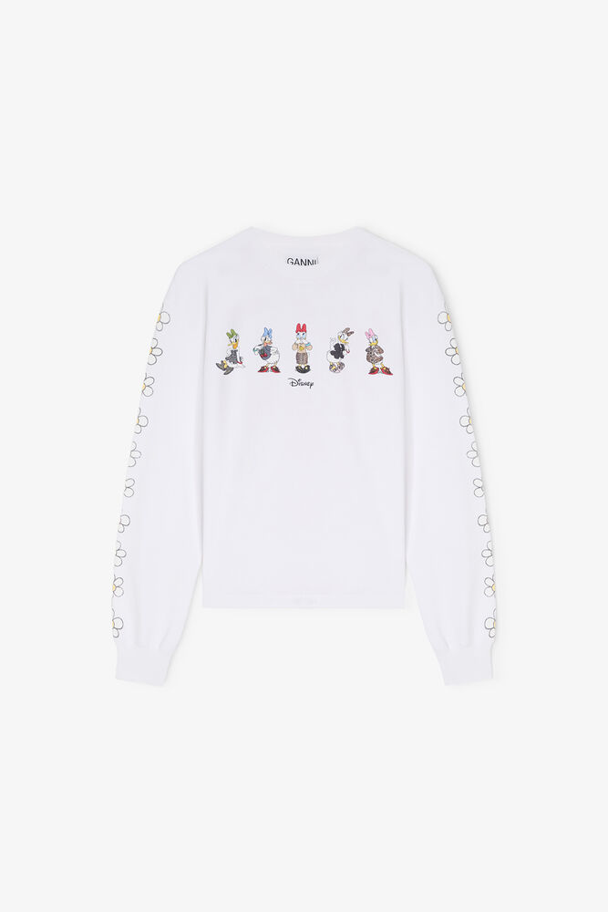 Hvit Dolly Duck-T-skjorte med lange ermer, Bright White