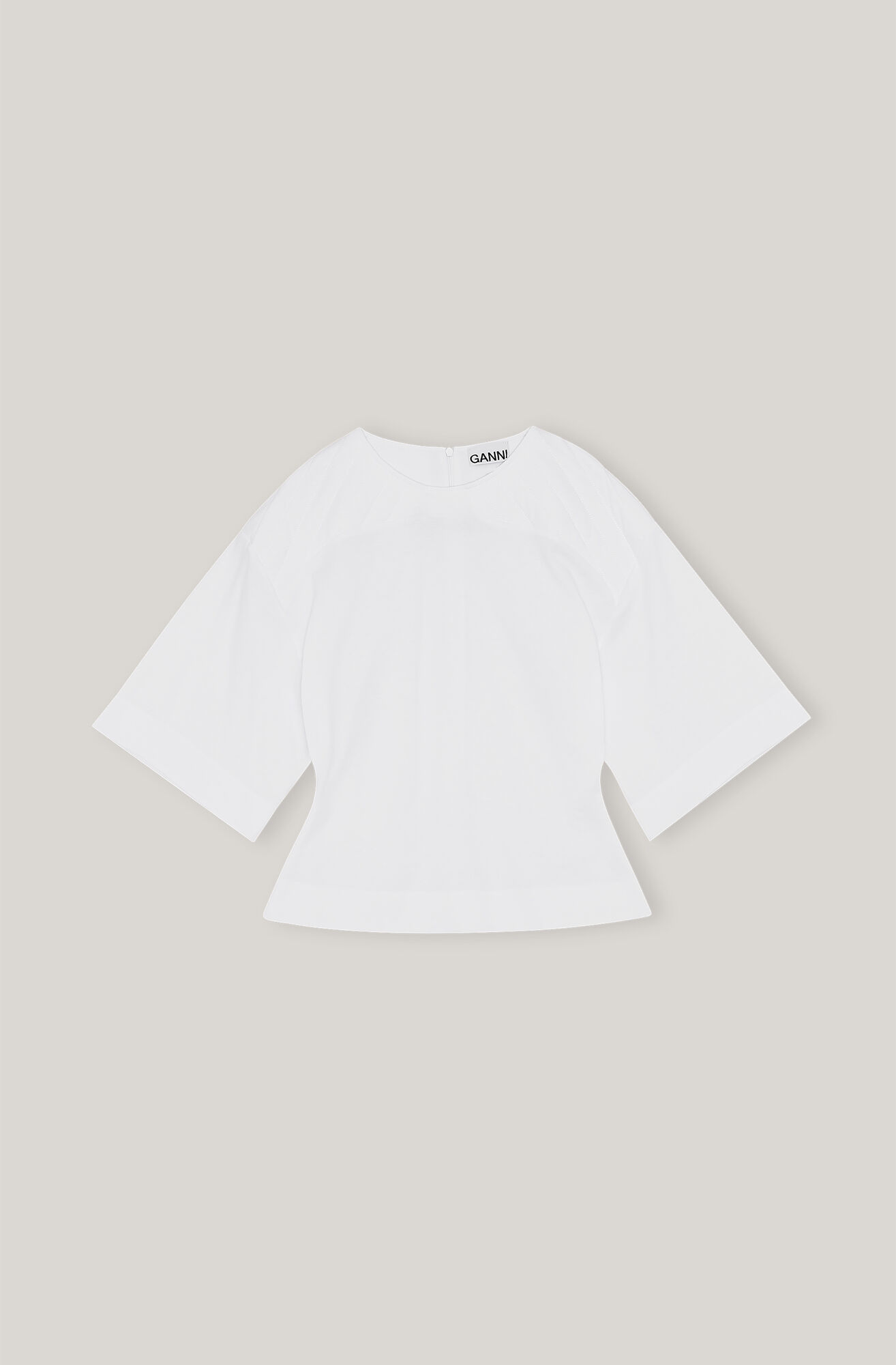 Basic Cotton Jersey T Shirt Sun Ganni Fr