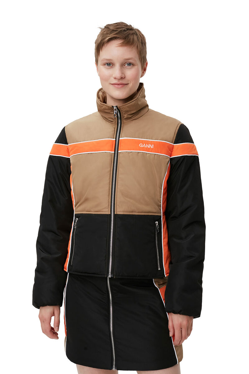 Block Colour Light Padded Jacket , Recycled Polyester, in colour Block Colour - 3 - GANNI