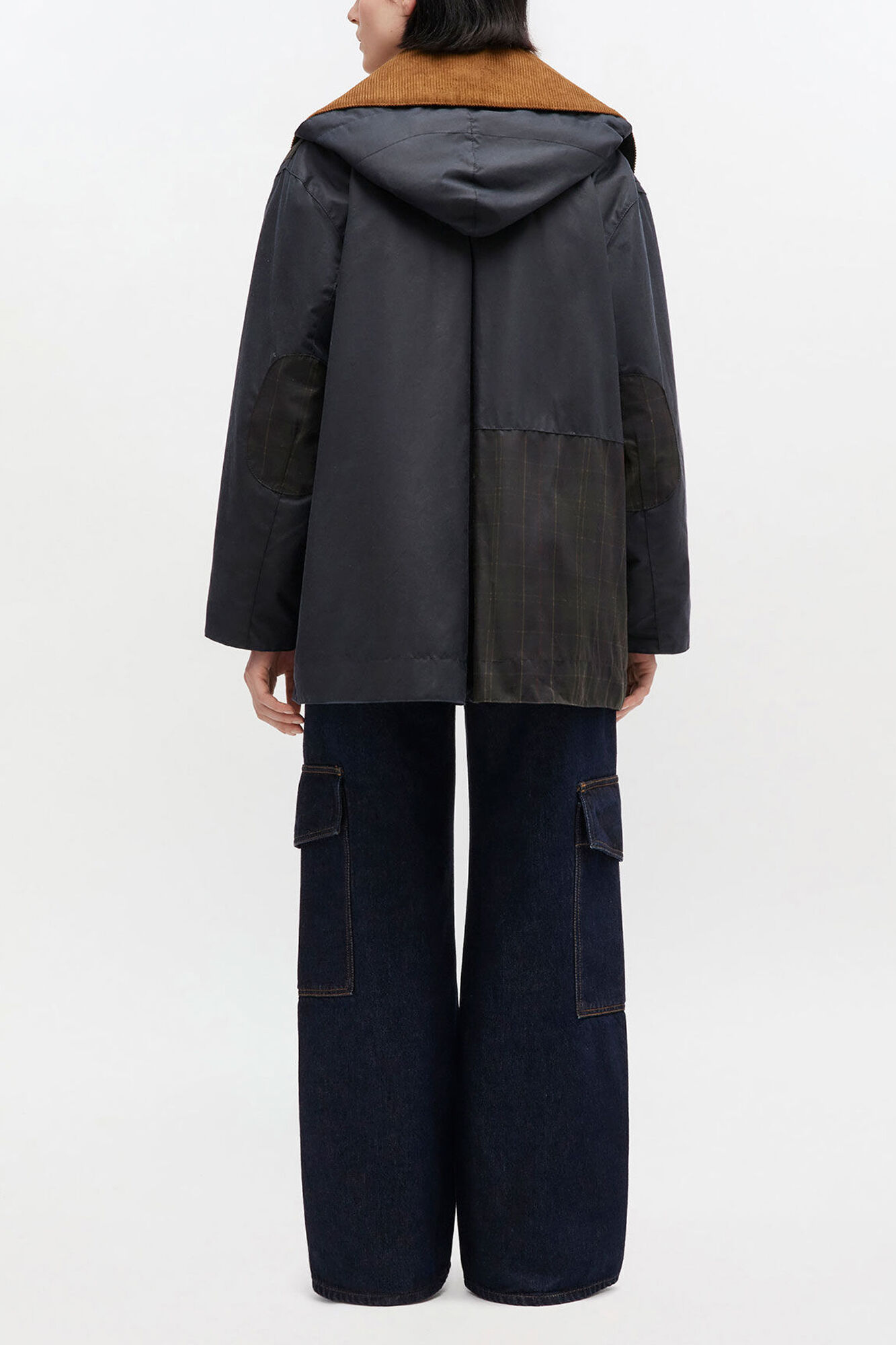 Waxed Jacket in Blue, Cotton, in colour Sky Captain - 2 - GANNI