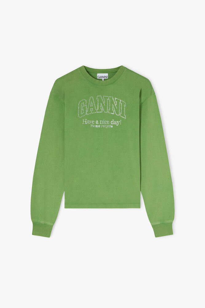 Daisy Duck Green Long Sleeve T-shirt, Minced Herb