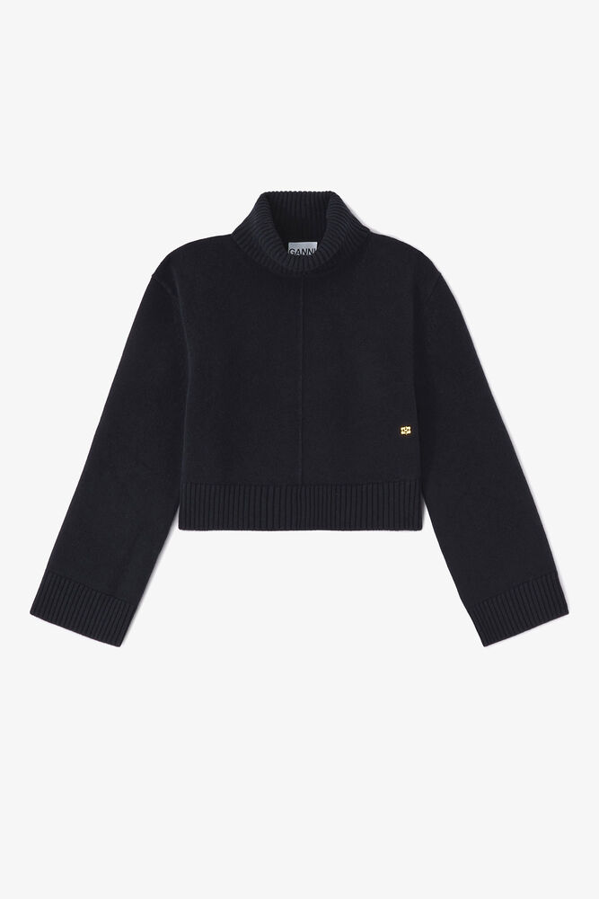 Wool Turtleneck Jumper, Sky Captain