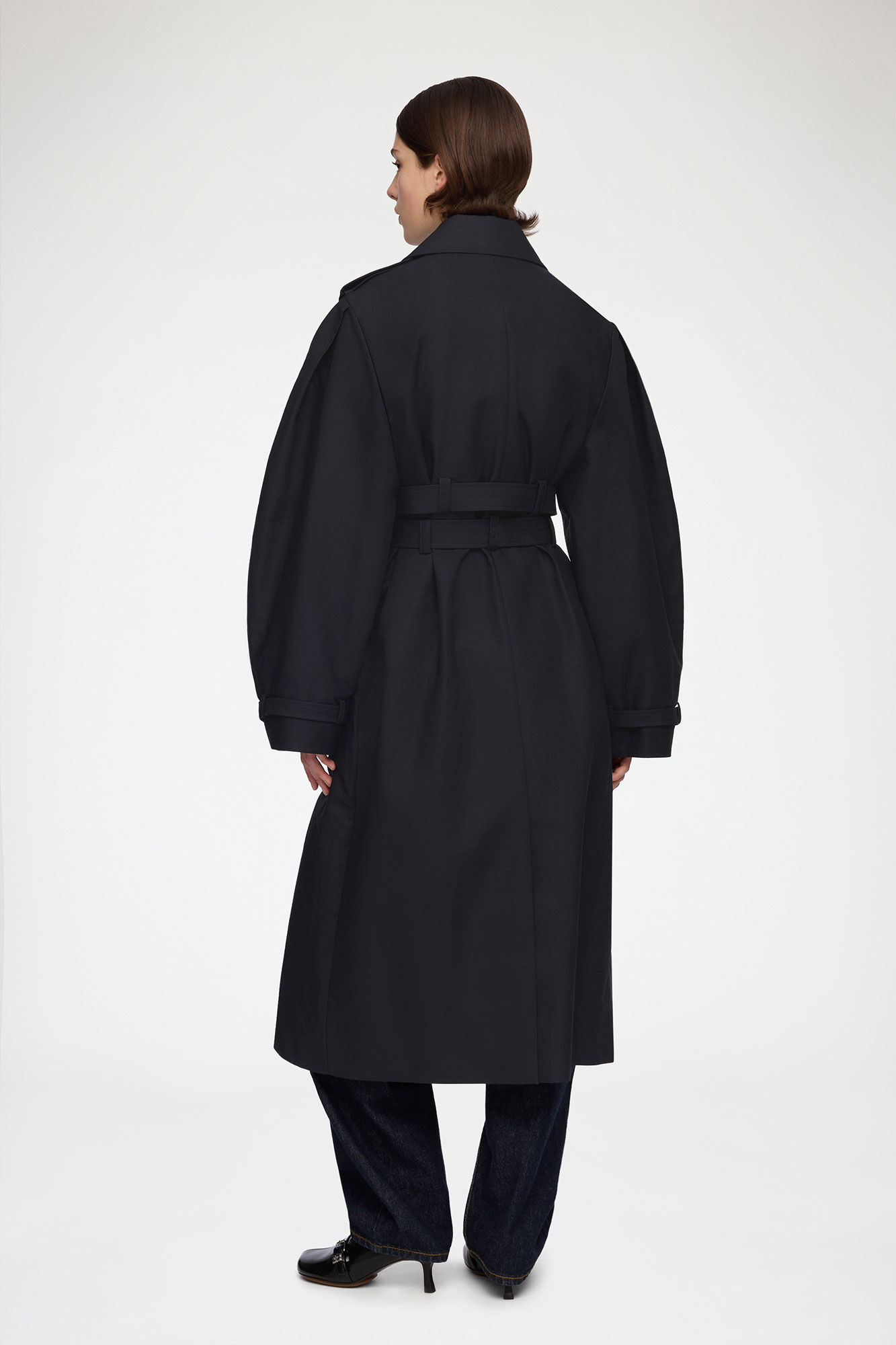 Trench Coat in Double Cotton | GANNI (Global) AL