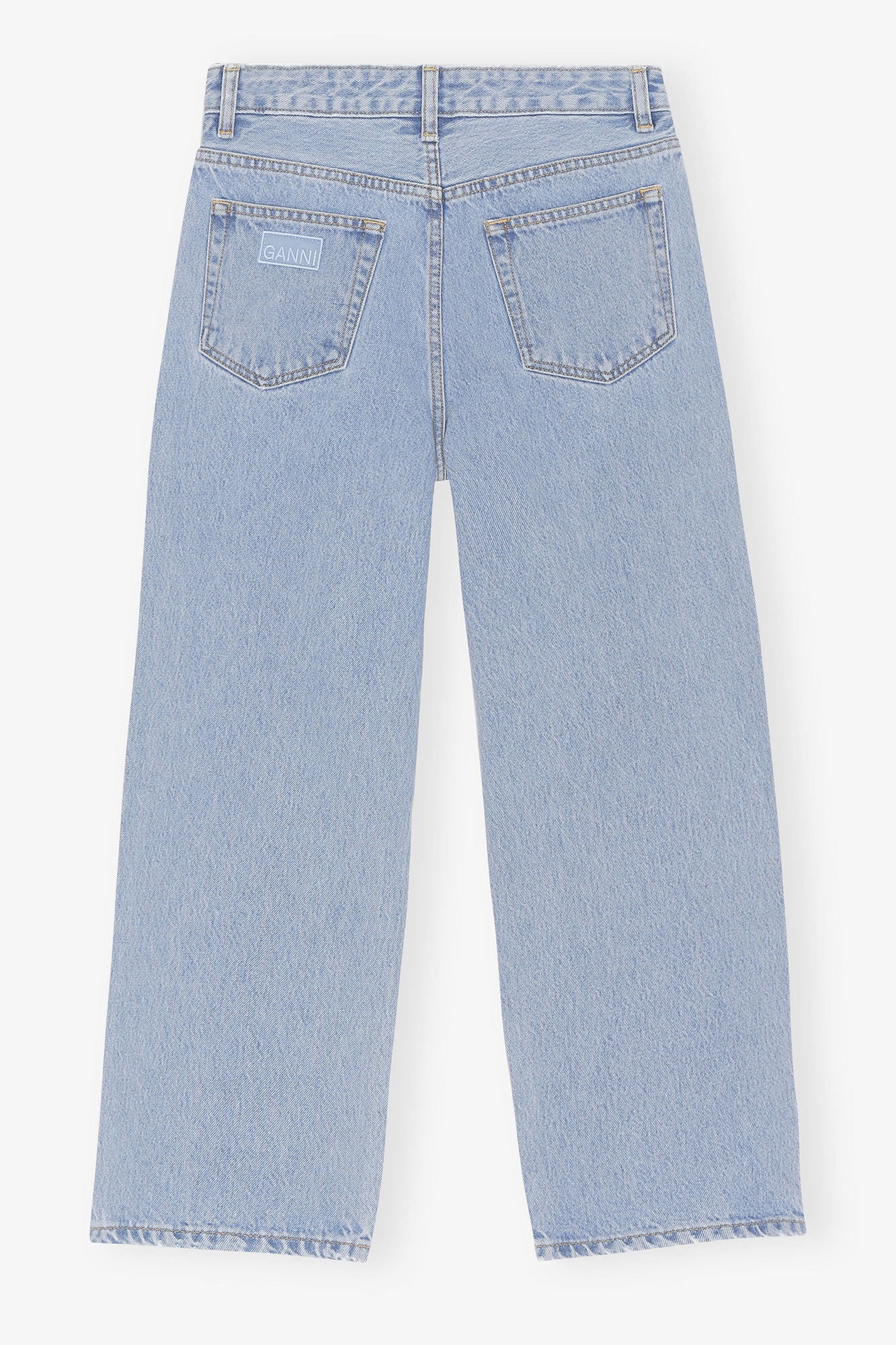 Misy Cropped Jeans in Rigid Denim | GANNI US