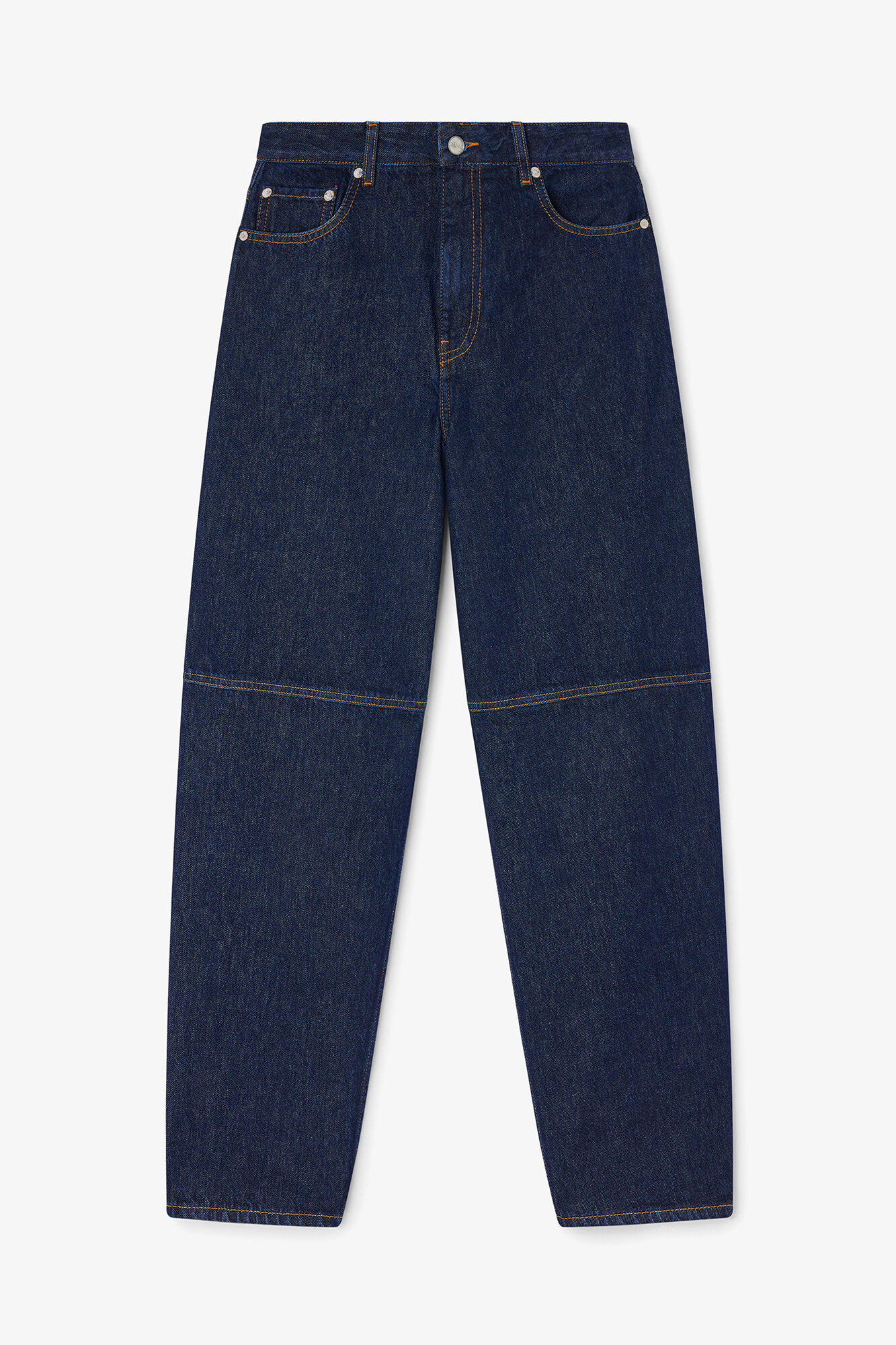 Dunkel gewaschene Stary-Jeans, Organic Cotton, in colour Rinse - 1 - GANNI