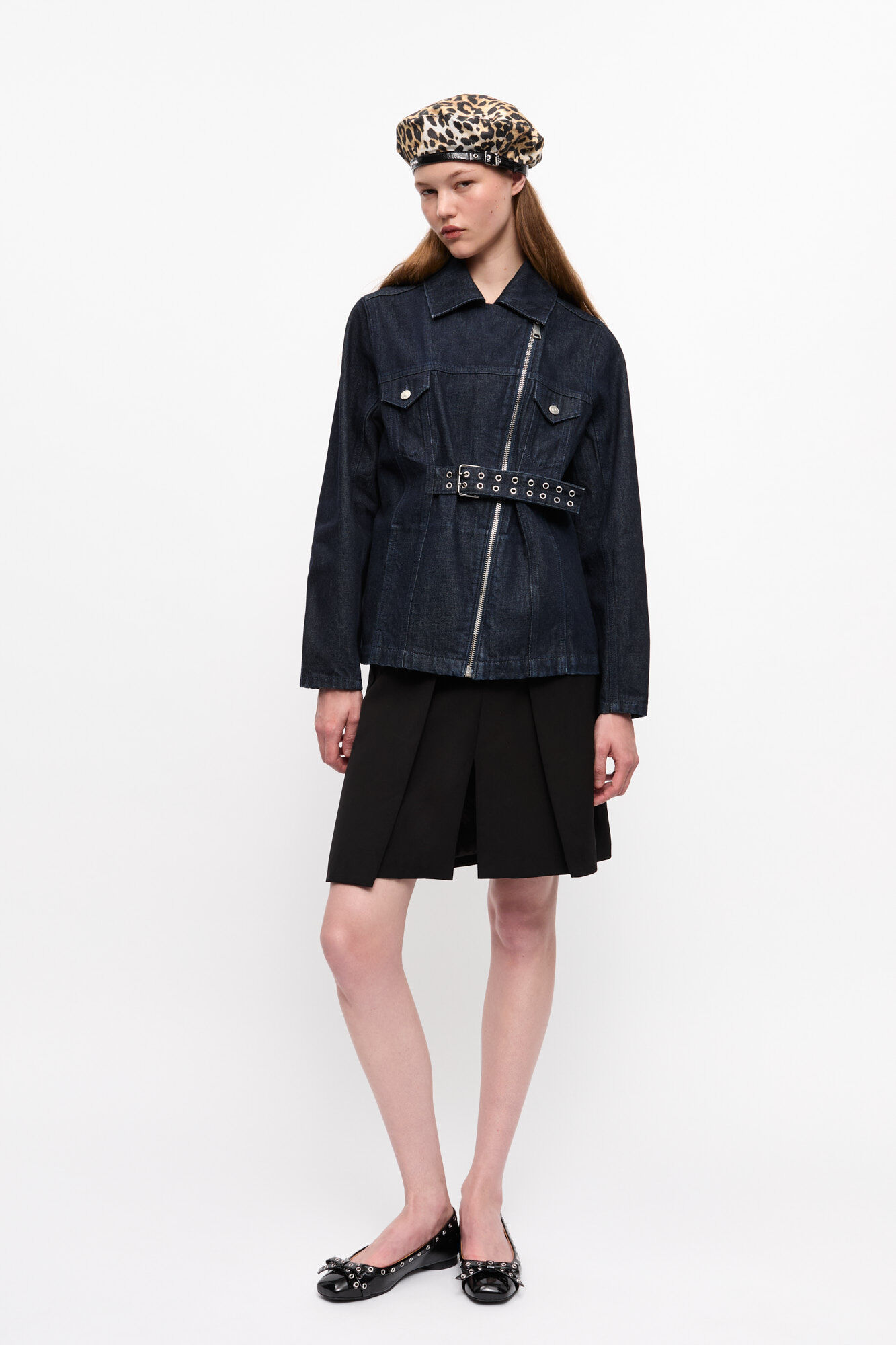 Rinse Denim Jakke, Cotton, in colour Rinse - 3 - GANNI
