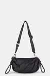 Small Drawstring Duffle Bag, Recycled Polyester, in colour Black - 1 - GANNI