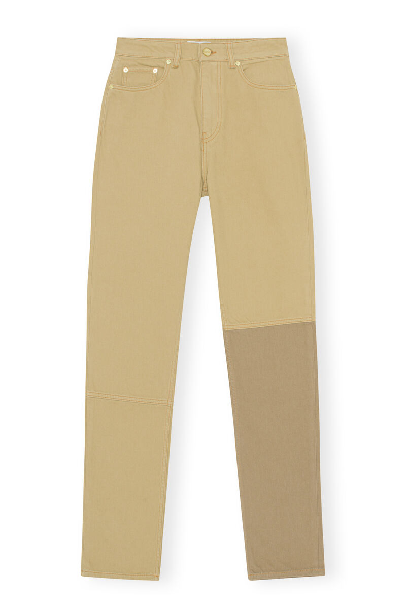 Swigy Jeans , Cotton, in colour Petrified Oak - 1 - GANNI
