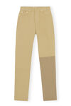 Swigy Jeans , Cotton, in colour Petrified Oak - 1 - GANNI