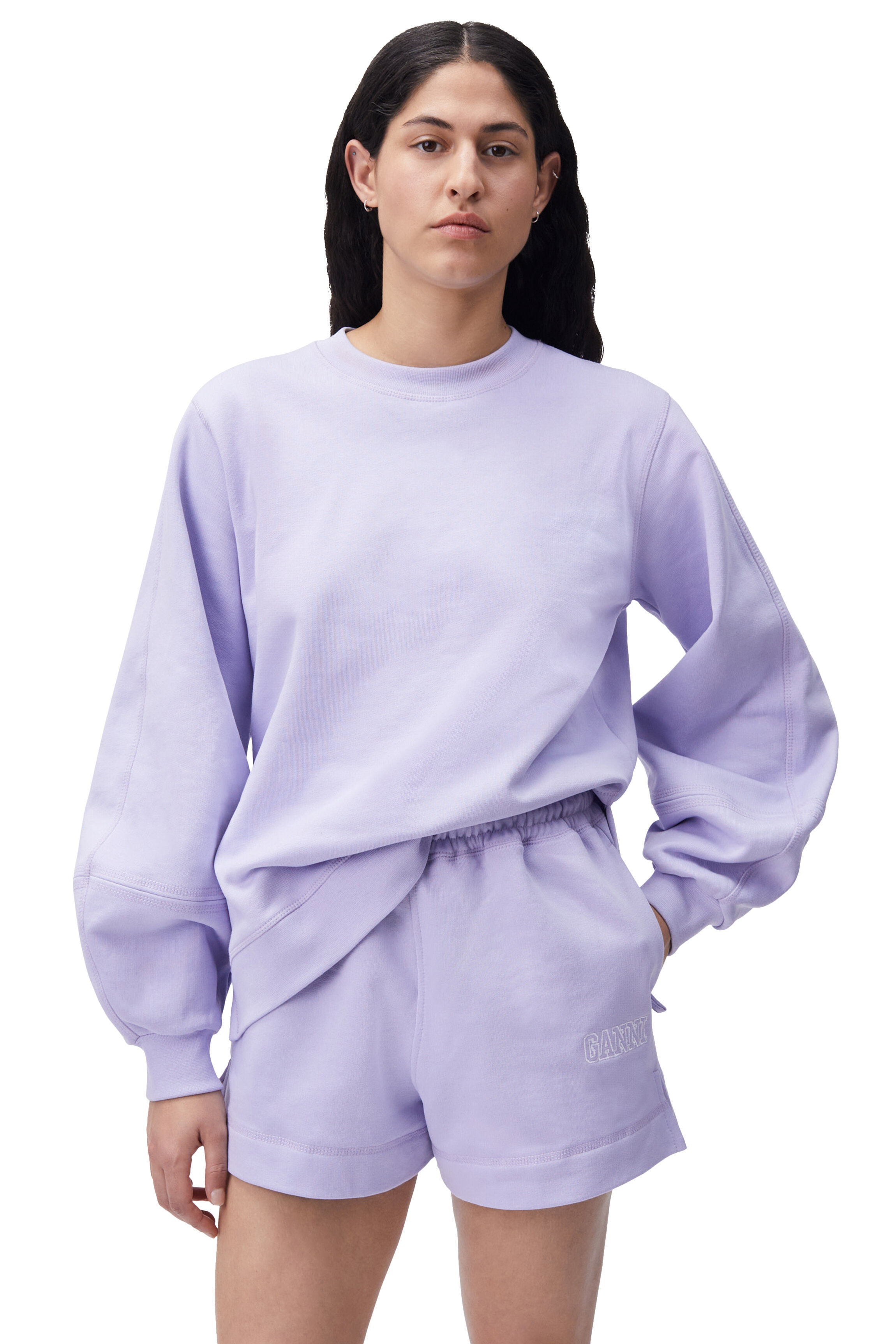 Balloon Sleeve Sweatshirt | GANNI AE