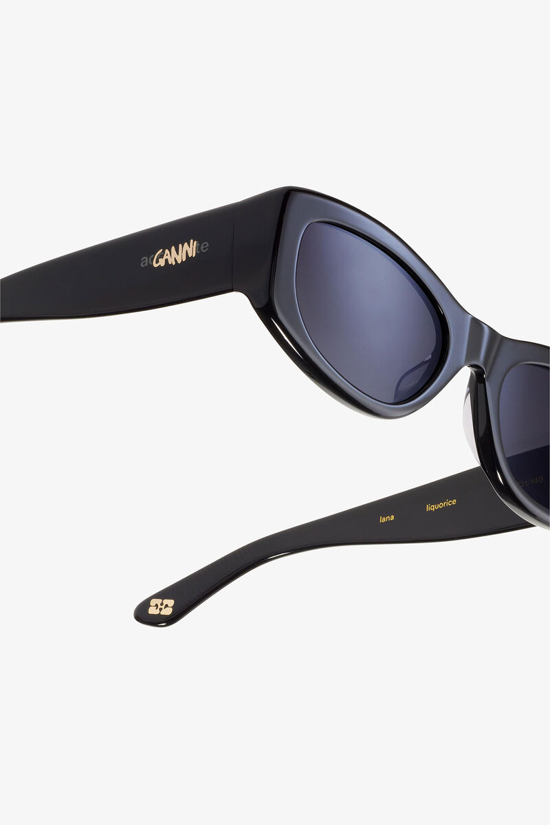 GANNI x Ace & Tate Lana Sunglasses, Acetate, in colour Black - 4 - GANNI