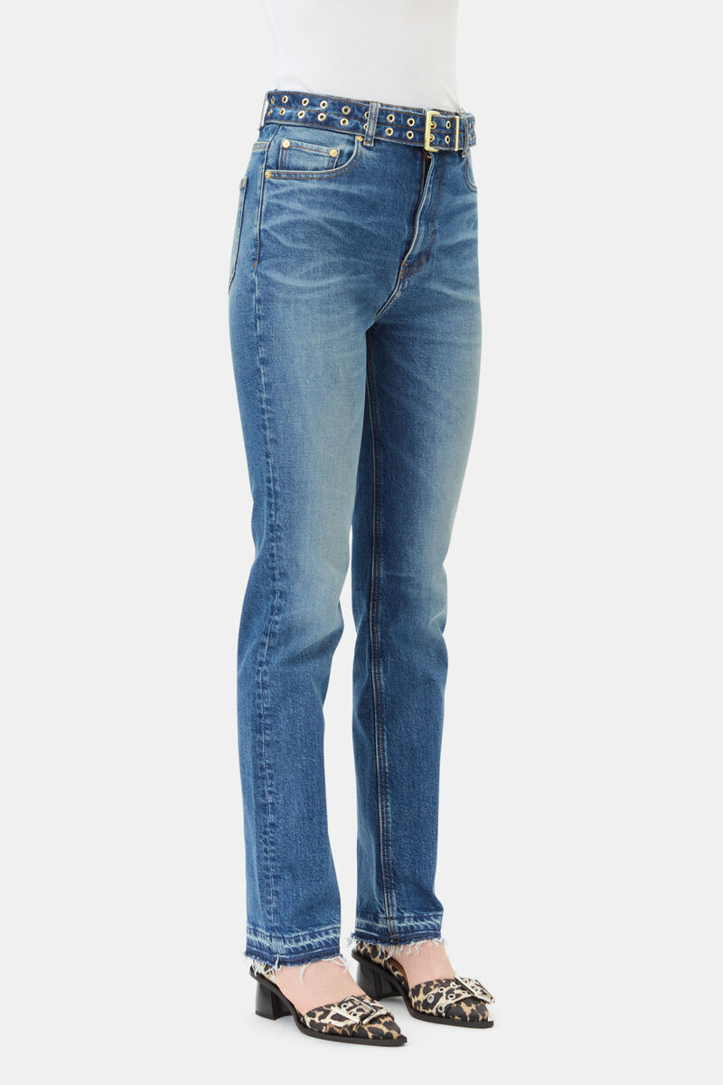 Leopard Print Feminine Buckle Open Cut Pumps, Recycled Polyester, in colour Leopard - 1 - GANNI