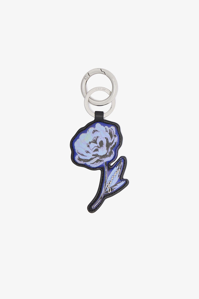 Flower Keyring, Black