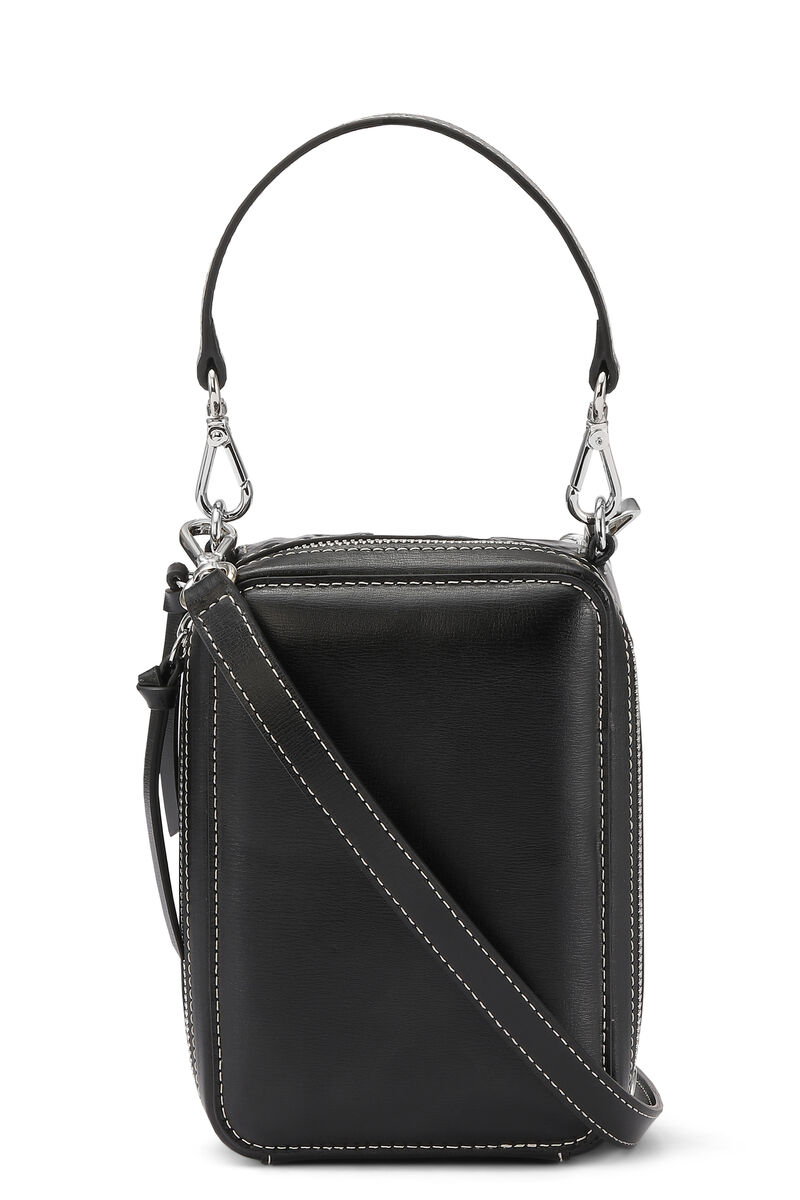 Kameratasche, Leather, in colour Black - 1 - GANNI
