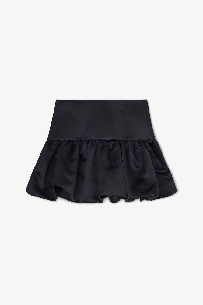 Skirt in Black Satin, Black
