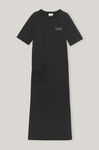 Maxi T-Shirt-klänning, Elastane, in colour Black - 1 - GANNI