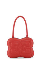 Rot Schmetterlings-Tasche mit Griff, Polyester, in colour Fiery Red - 1 - GANNI