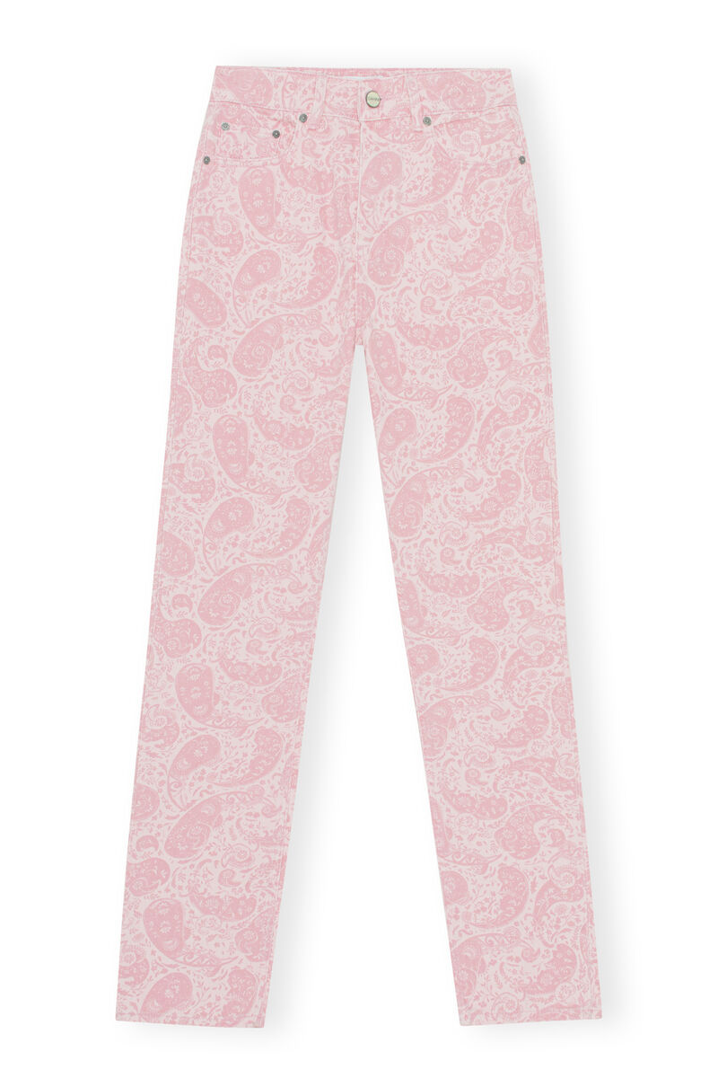 Swigy Jeans , Cotton, in colour Paisley Shrinking Violet - 1 - GANNI
