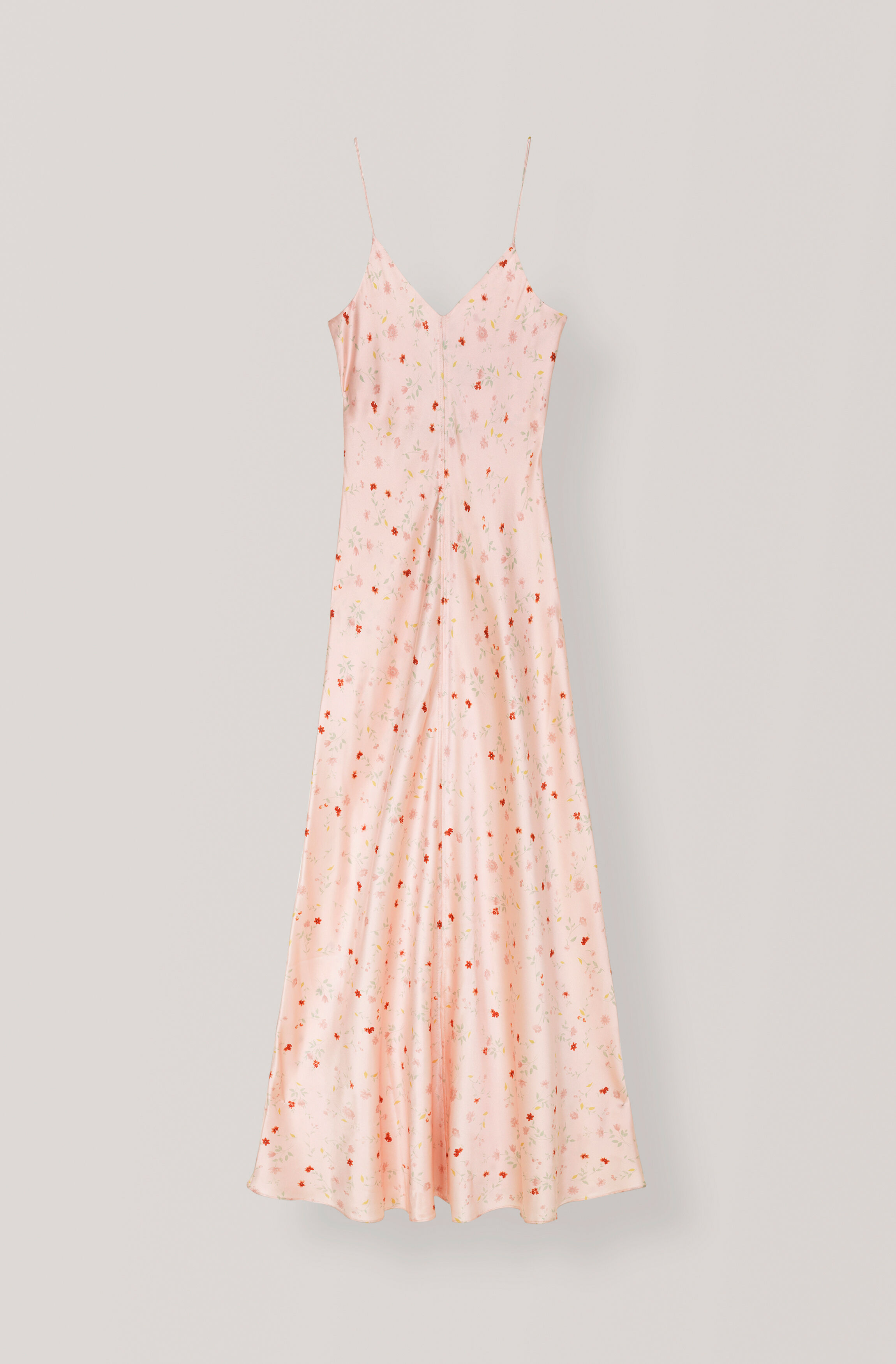 ganni floral slip dress