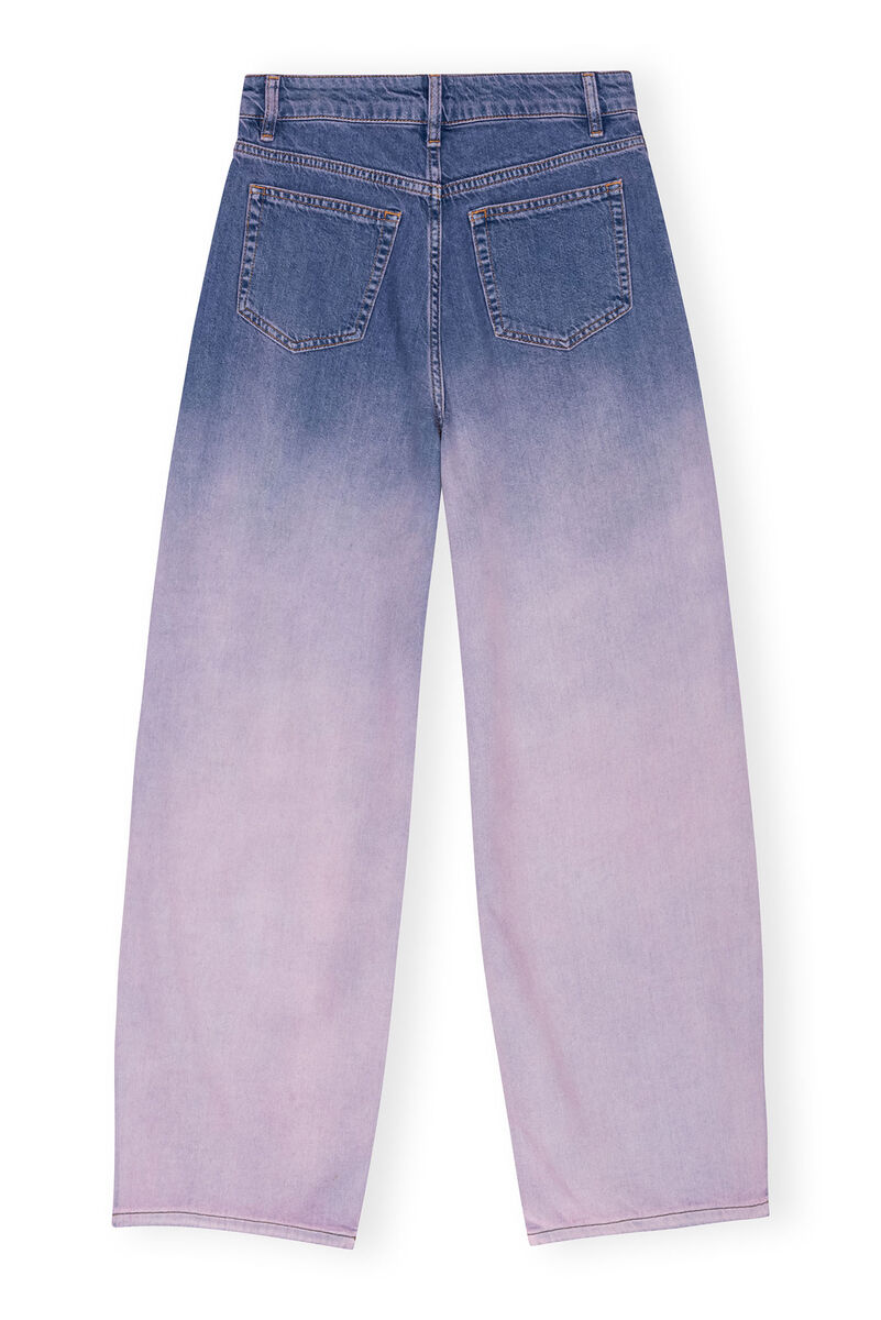 Purple Bleach Future Denim Wide jeans, Organic Cotton, in colour Bleach - 2 - GANNI