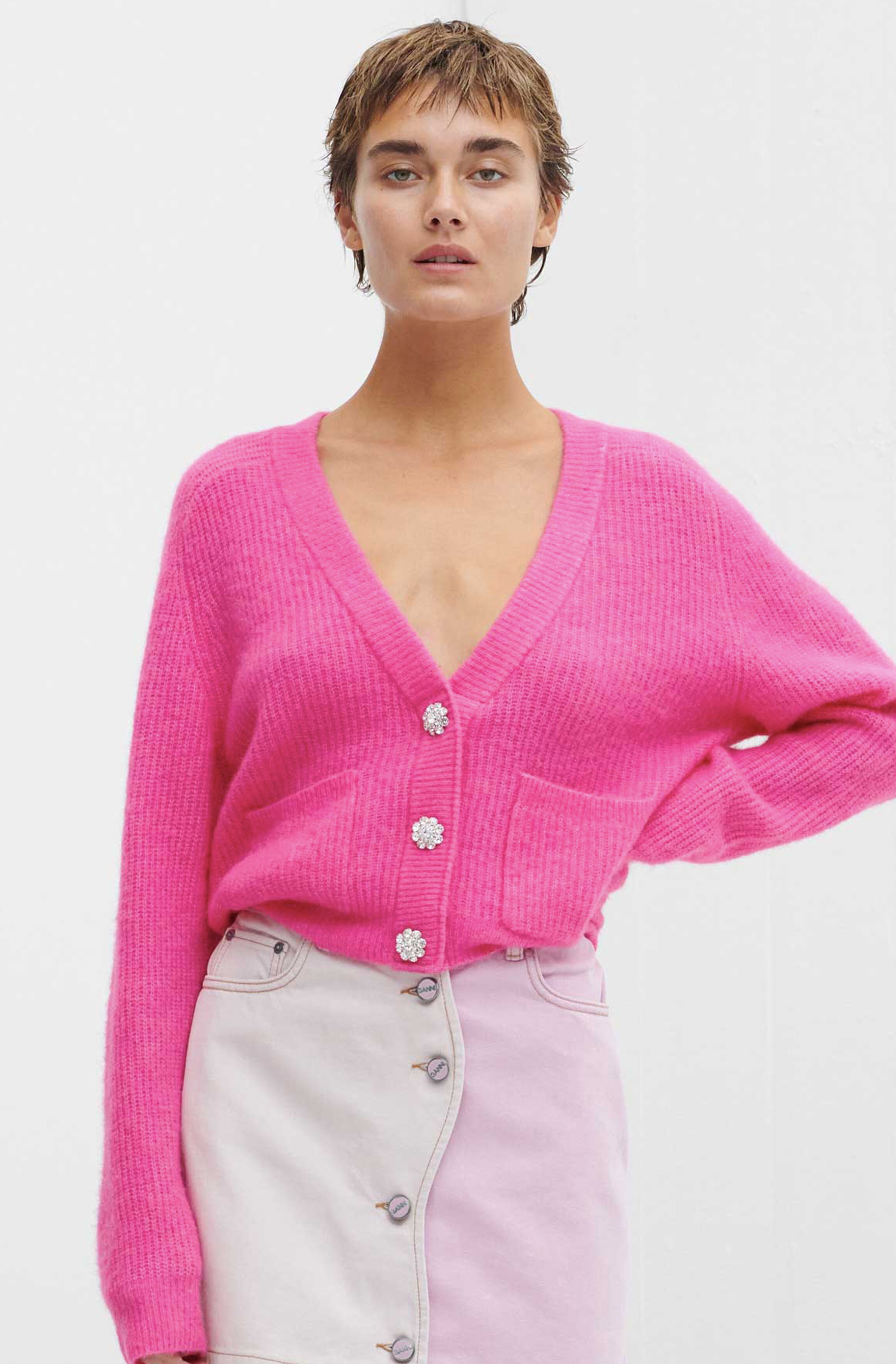 fluffy wool cardigan