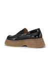 Creepers Wallaby Loafers, Leather, in colour Black - 2 - GANNI