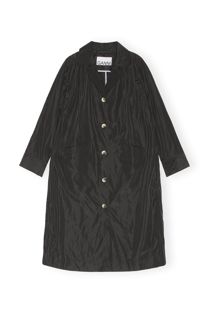 Summer Tech Coat, Black