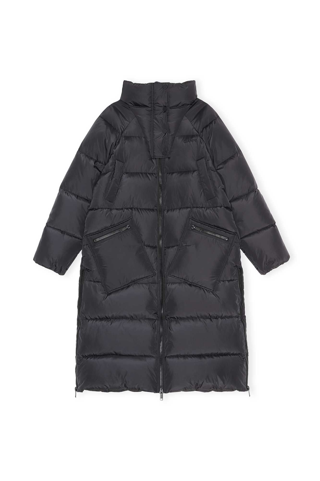 ganni puffer coat