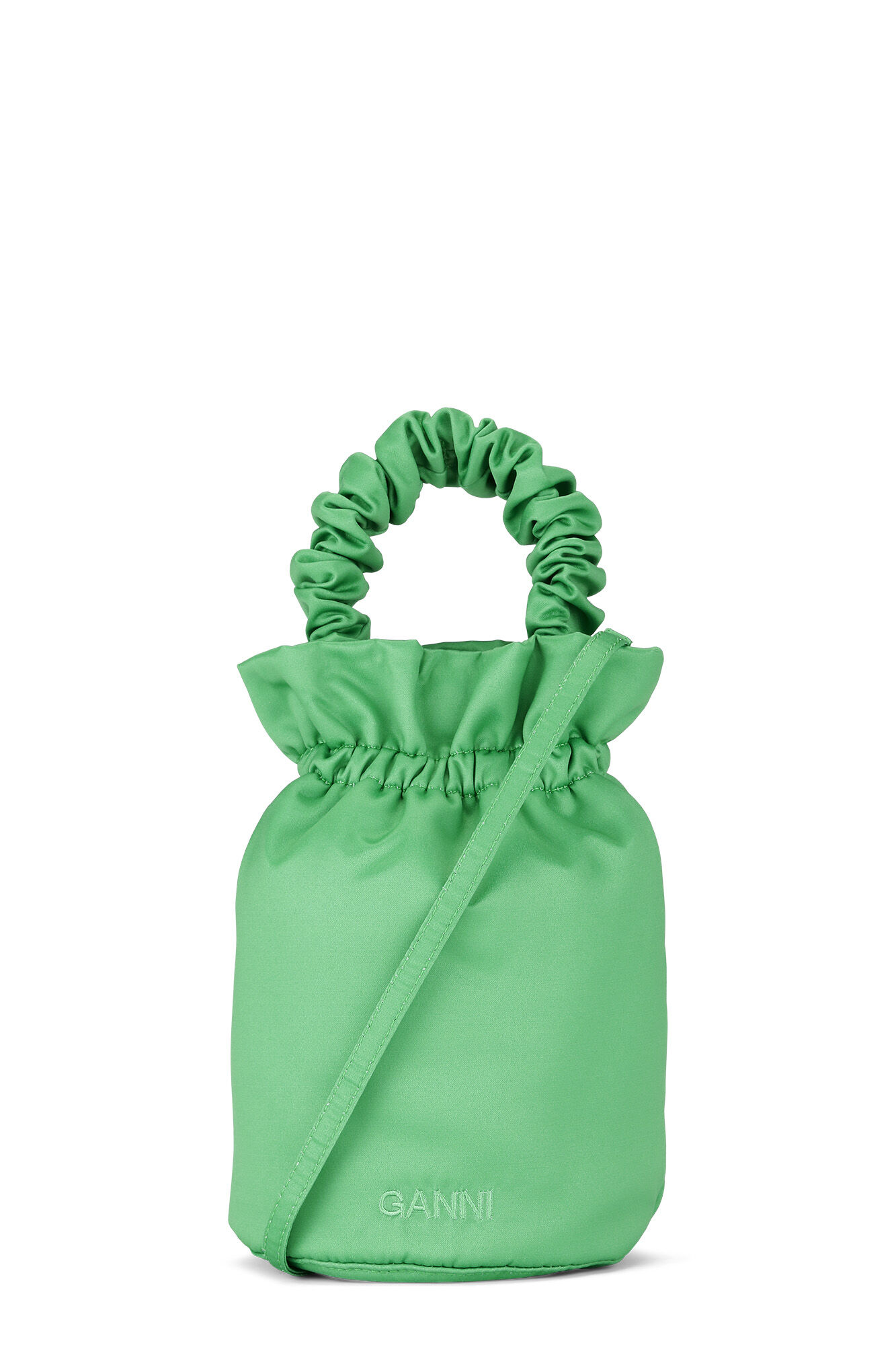 ganni.com | bag with wrinkled handle