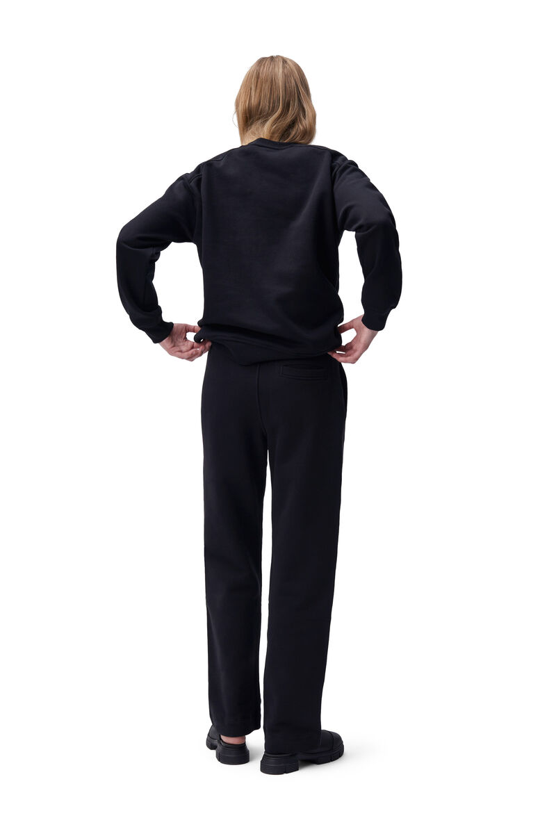 Sweatpants, Cotton, in colour Black - 2 - GANNI