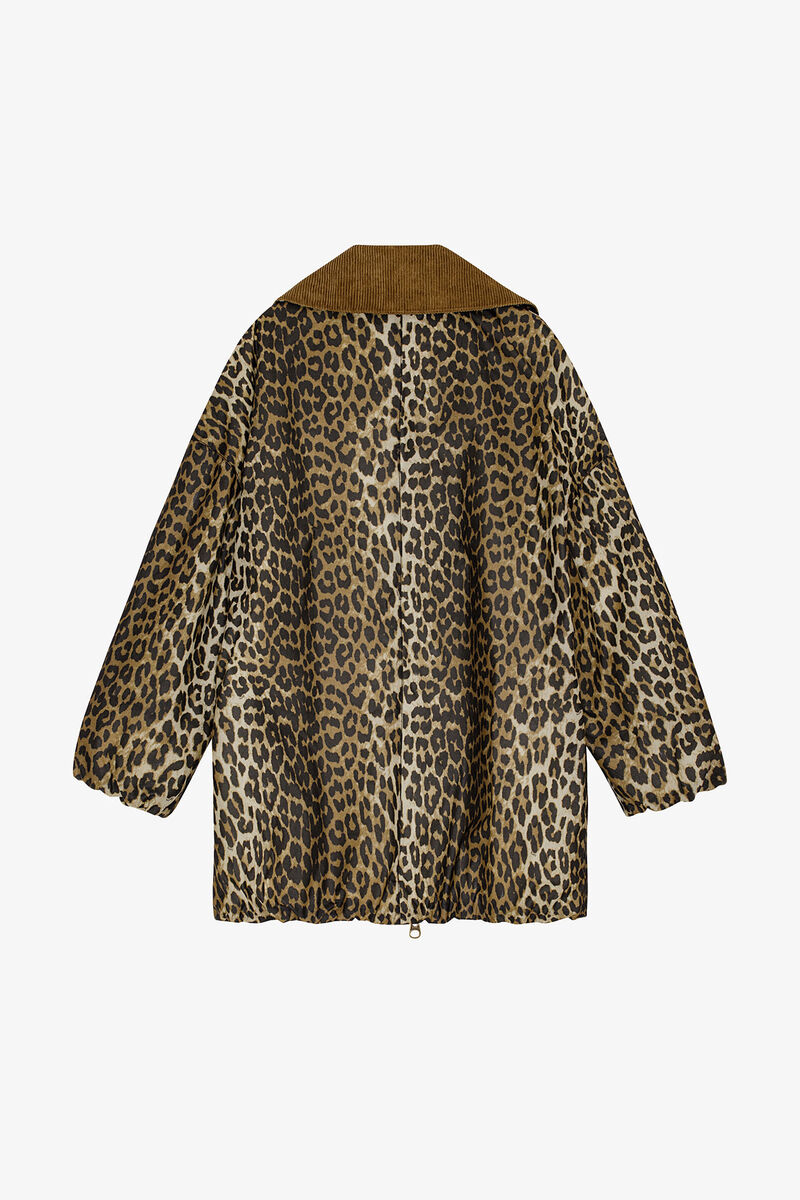 GANNI x Barbour Leopard Bomber Jacket, Cotton, in colour Leopard - 2 - GANNI