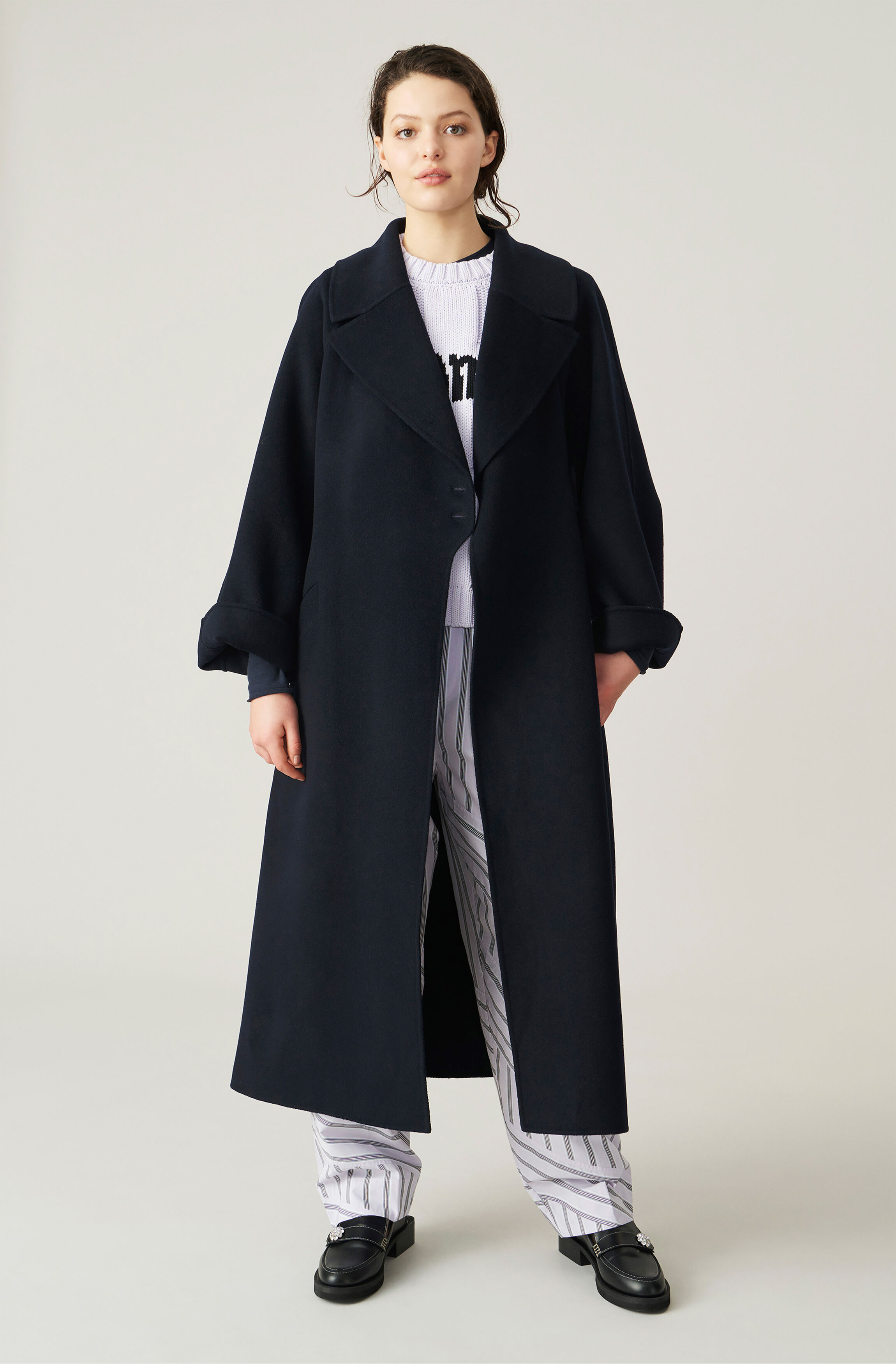 long polyester coat