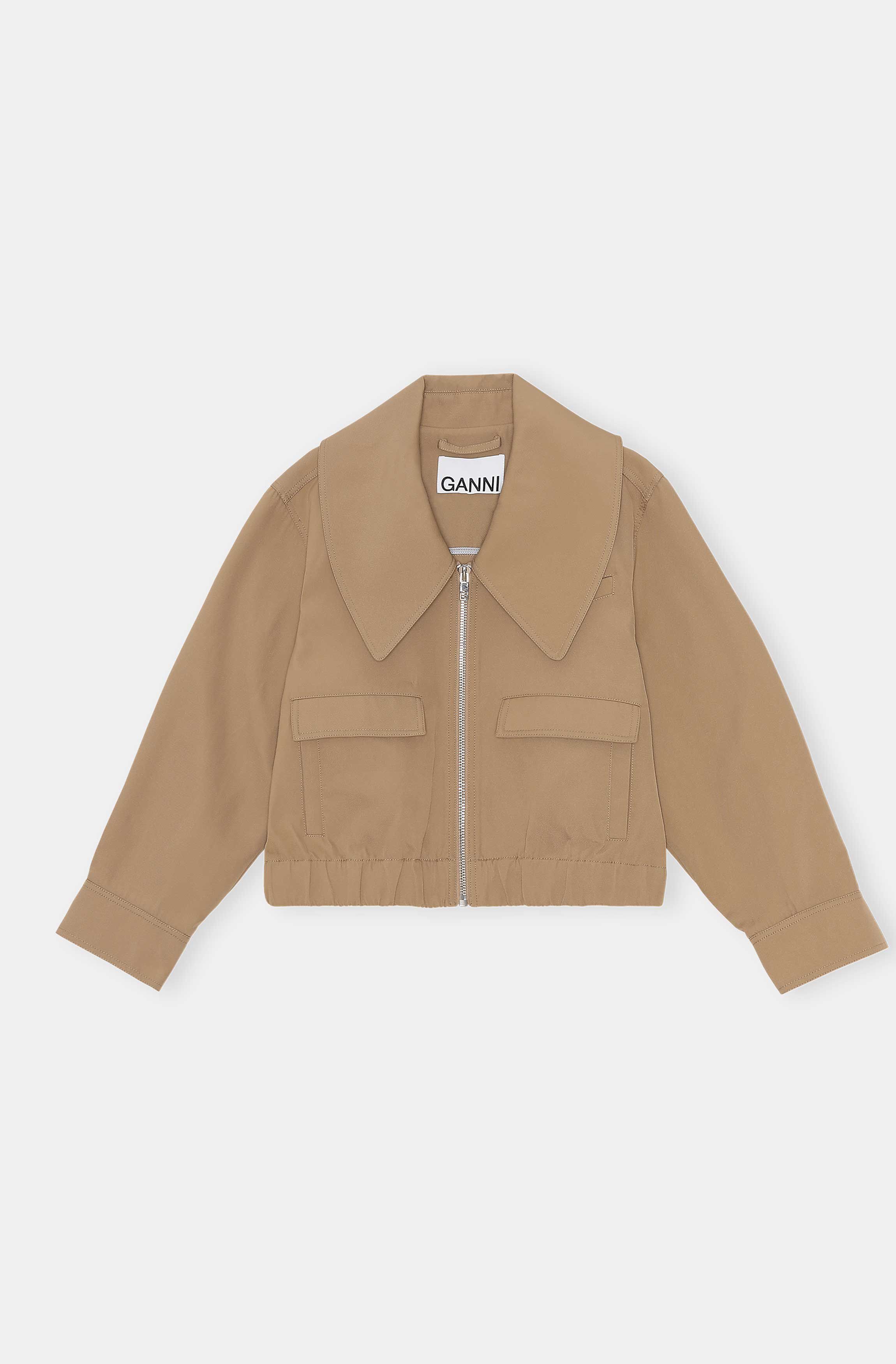 fuzzy love button crop jacket