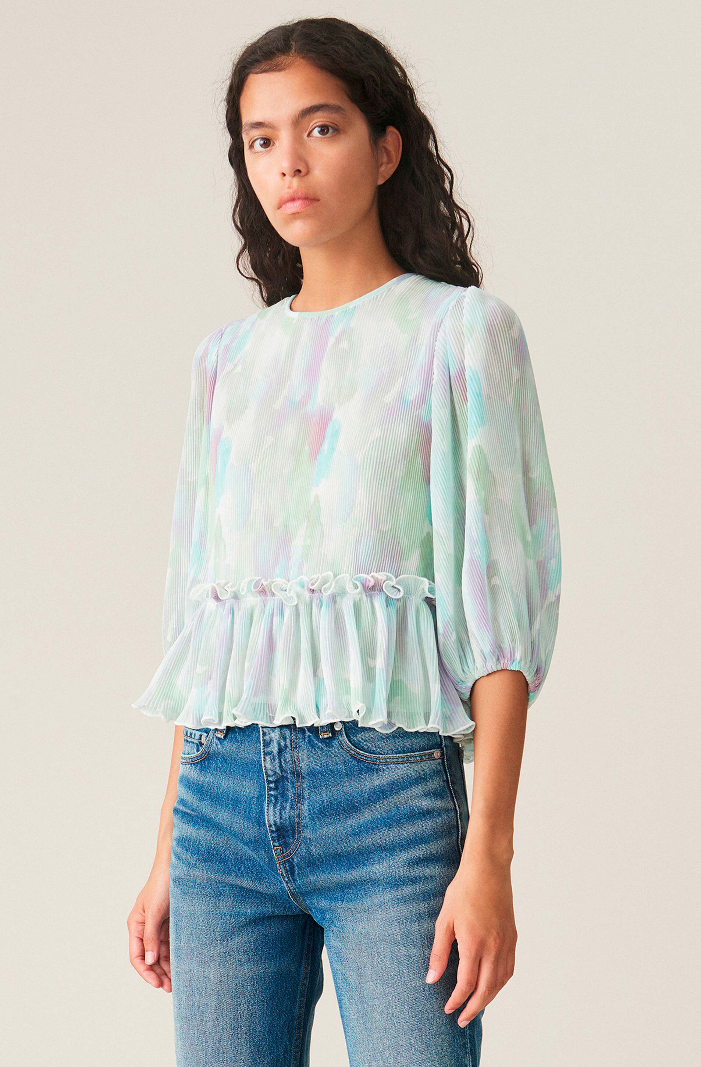 Ganni pleated clearance