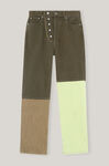 Figni Jeans, Cotton, in colour Forest Night - 1 - GANNI