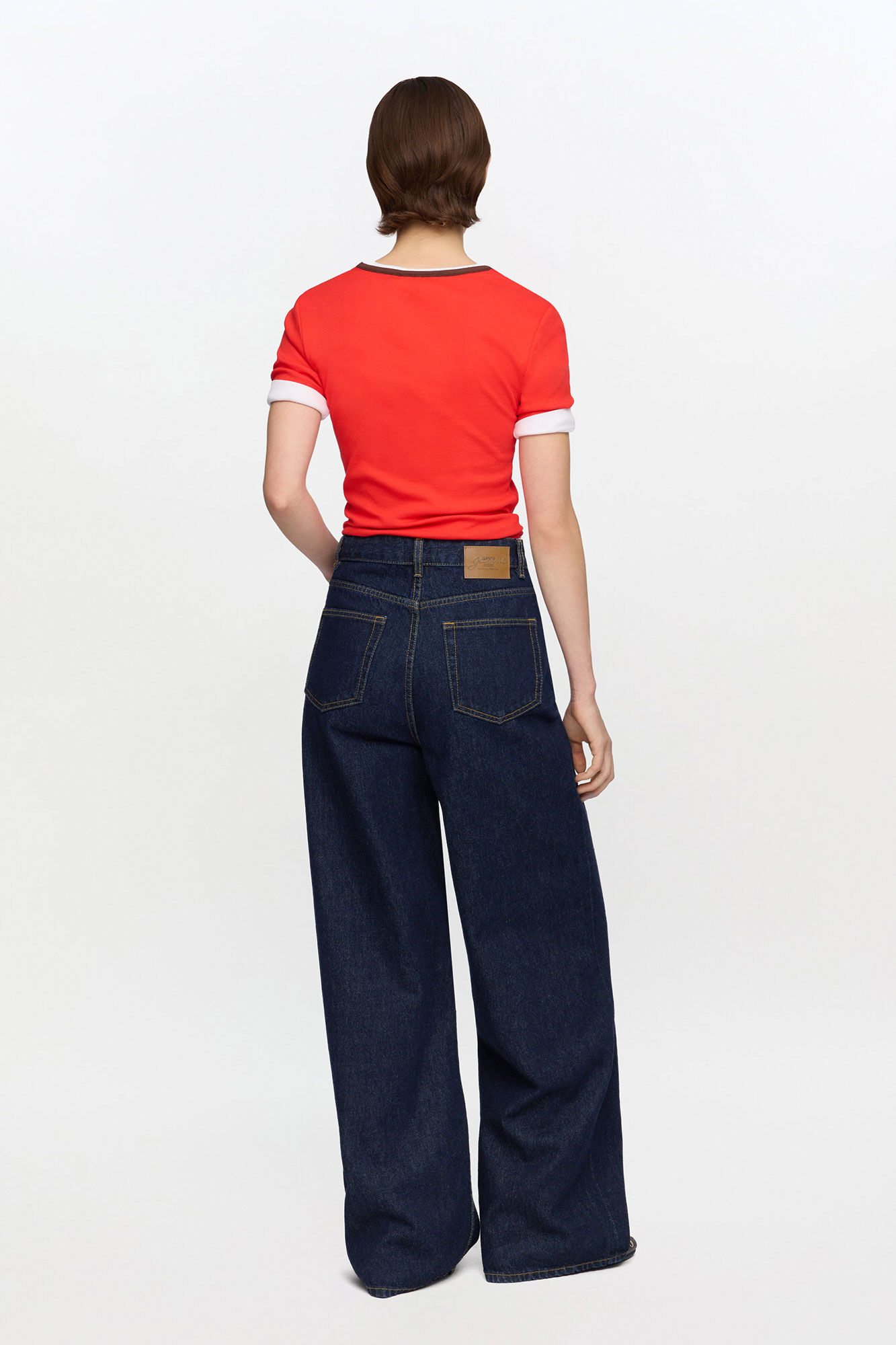 Lari-jeans i m&oslash;rk vask, Organic Cotton, in colour Rinse - 2 - GANNI