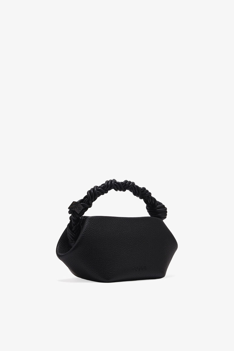 Mini sac noir grainé GANNI Bou, Polyurethane, in colour Black - 2 - GANNI